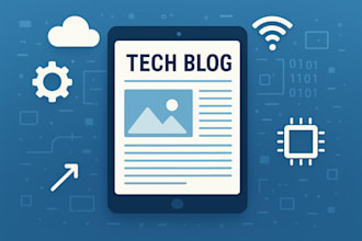 write tech blogs weekly