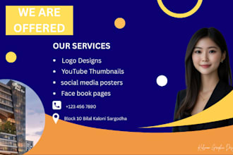 design professional social media posters and flyers