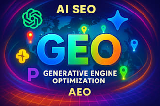 provide ai SEO , GEO optimization with aeo and generative engine optimization