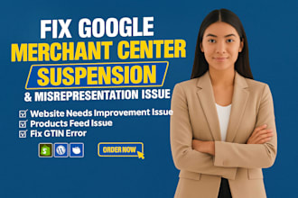 fix google merchant center suspension