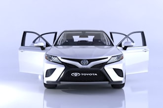3d virtual realistic car interior,3d automotive car for animation,ue5 render,rig