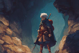 create dnd art, fantasy character for dnd party