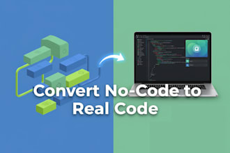 convert no code or vibe websites to scalable production code