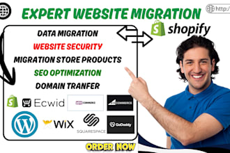 migrate ionos gambio plentymarkets opencart magento toweb to shopify expert