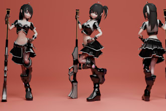 design custom 3d characters for games, animation, and VR