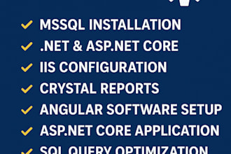 install, configure sql database