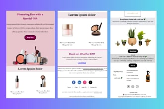 create a professional email template