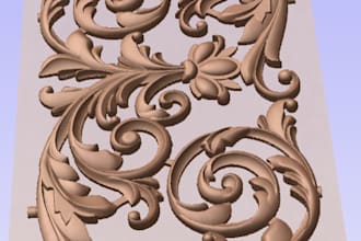 create 2d, 3d carving designs for cnc machine
