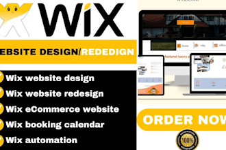 wix website design, wix redesign,build wix sale funnel and automation