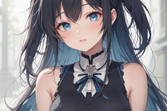 draw a anime portrait
