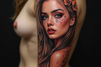 create an amazing custom tattoo design with my experience
