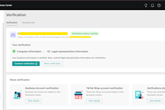 create a verified tiktok business center with agency ads accounts
