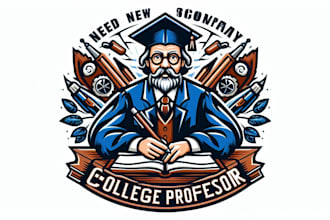 design college professor logo just your company