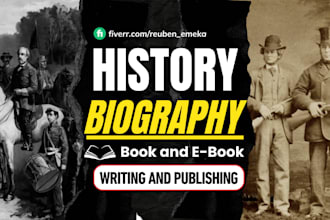 write history ebook, articles, autobiography, memoir, archeology, kdp ebook book