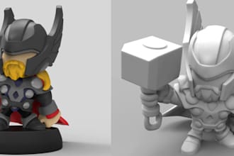 do cartooon figurines,vinyl toys,action figures,anime,funko,3d print ready toys