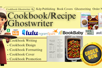 write cookbook recipe book, cookbook formatting, cookbook writer recipe editor