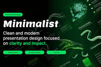 design pitch deck or investor pitch deck