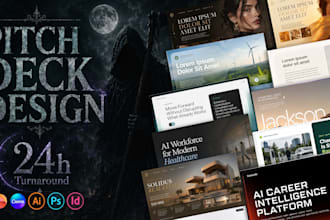 design a professional investor pitch deck, ai saas deck