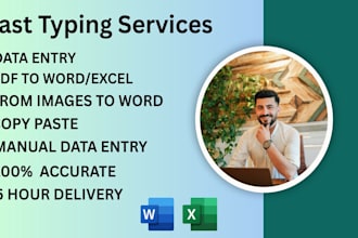 do fast and professional typing job