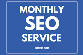 do wordpress monthly SEO service onpage off page for google ranking