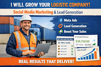 grow your logistic company with social media marketing lead generation, meta ads