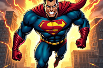 make a charcter of comic or design your comic character