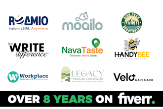 create a modern company logo and branding