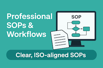 create professional sops and epc flowcharts