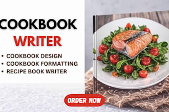 cookbook recipe book design,  kdp cookbook formatting, meal plan cookbook design