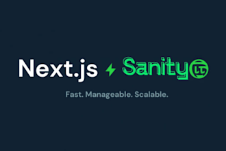 develop a fast next js website with sanity cms integration