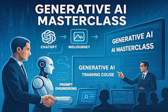teach generative ai course, chatgpt, midjourney, ai tools and prompt engineering