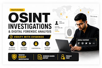 conduct osint investigations and digital forensic analysis