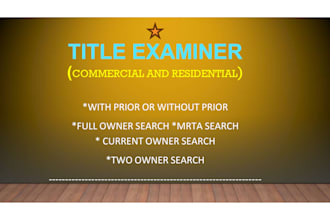 do property title search and property report