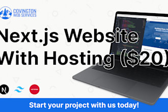 build modern nextjs template websites and host on my hetzner server
