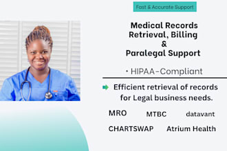 do medical record review and medical record summary for paralegal service