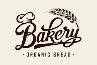 design food, candy, bakery, restaurant, business logo