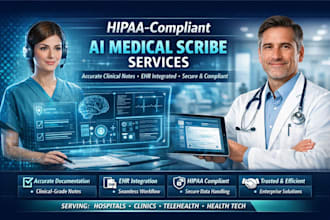 do hipaa compliant ai medical scribe, surgical avatar ar VR clinical simulator