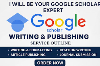 write and publish an article peer reviewed journal indexed by google scholar