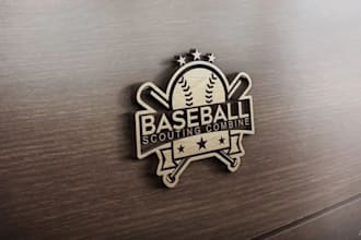 do baseball team jersey or sports club logo design