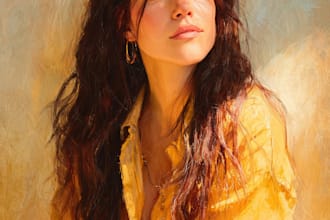 create oil painting, digital oil painting