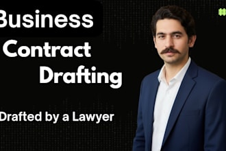 draft business contracts and agreements as a lawyer