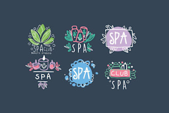 design massage therapy and beauty spa logo design
