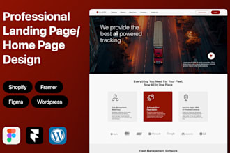 do beautiful website landing and homepage design
