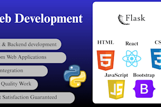 do website development as a web developer in python flask