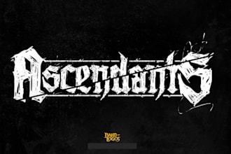 make a custom thrash metal logo