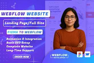 design, redesign webflow website, figma to webflow