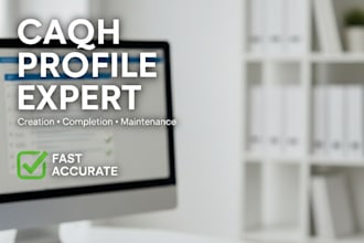 make or maintain your caqh profile