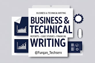 write business and financial reports, case studies, and strategy plans for you