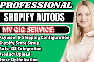 setup and automate your shopify dropshipping store with autods