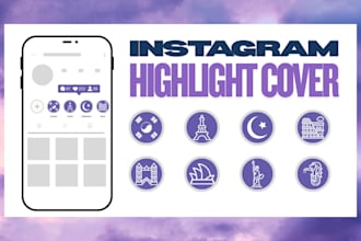 create aesthetic instagram highlight icons for your brand